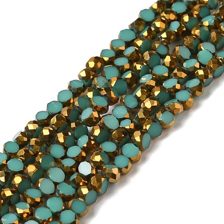 Electroplate Glass Beads Strands X-EGLA-P061-01A-09-1