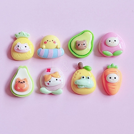 Cartoon Resin Cabochon PW-WG3D911-01-1