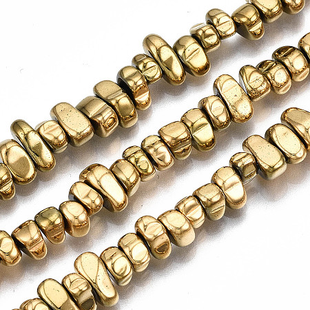 Electroplate Non-magnetic Synthetic Hematite Beads Strands X-G-T114-93G-1