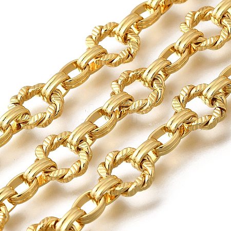 Twist Ring Brass Link Chains CHC-Q020-02G-1