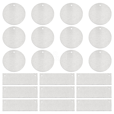 40Pcs 2 Styles Aluminum Pendants FIND-SC0010-22-1