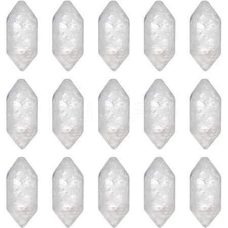 Olycraft 12Pcs Faceted Natural Quartz Crystal Rock Crystal Double Terminated Points G-OC0003-64-1