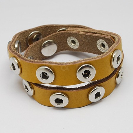 Leather Bracelet Making X-AJEW-R024-07-1