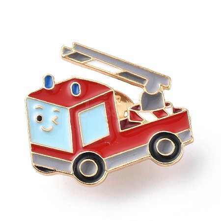 Fire Car Enamel Pin ENAM-K021-03B-1