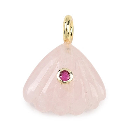 Natural Rose Quartz Carved Pendants G-G330-02G-06-1