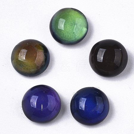 Translucent Glass Cabochons GLAA-T023-03A-01-1