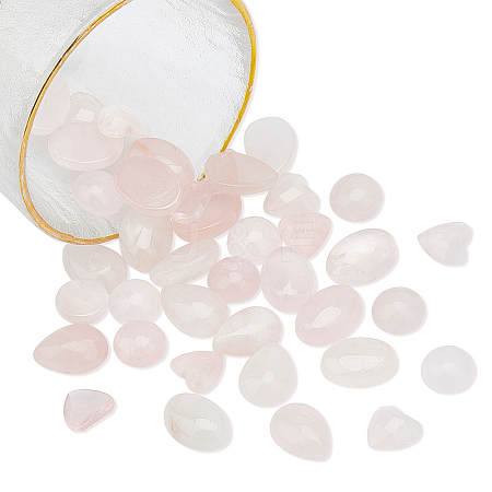 40Pcs 4 Style Gemstone Cabochons G-FH0001-25-1