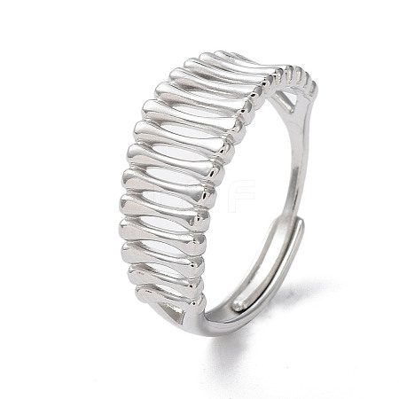 304 Stainless Steel Hollow Adjustable Rings RJEW-D006-27P-1
