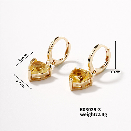 Cute and Stylish European American Heart Hoop Earrings BY1187-3-1