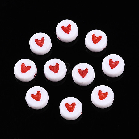 Opaque Acrylic Beads ACRP-T004-02A-1