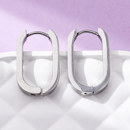 Tarnish Resistant 304 Stainless Steel Huggie Hoop Earrings STAS-S103-21P-1