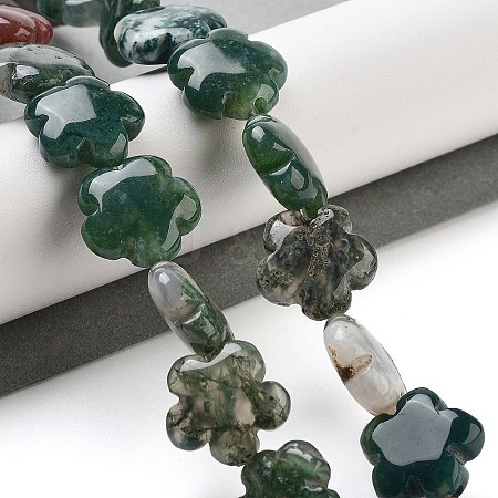 Natural Indian Agate Beads Strands G-F769-K01-01-1