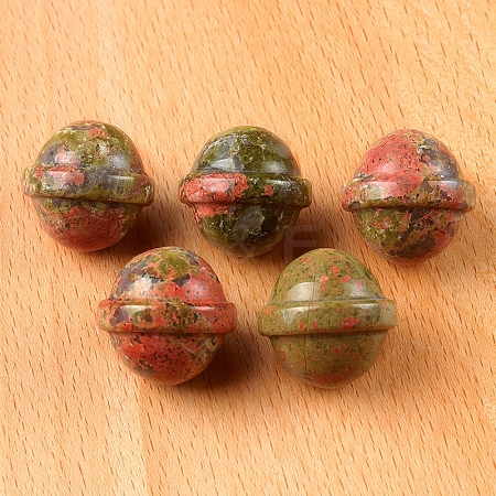 Natural Unakite Carved Healing Universe Stone PW-WG86177-03-1