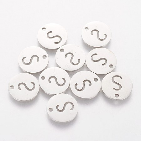 201 Stainless Steel Charms STAS-Q201-T051-S-1