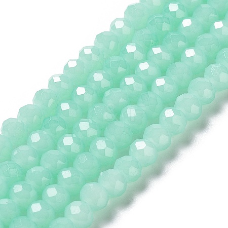 Baking Painted Imitation Jade Glass Bead Strands DGLA-A034-J6MM-A22-1