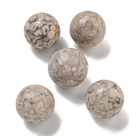 Natural Maifanite Round Ball Figurines Statues for Home Office Desktop Decoration G-P532-02A-30-1