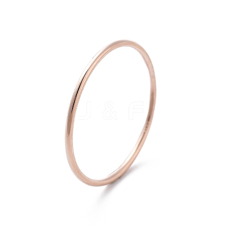 925 Sterling Silver Plain Band Rings For Women RJEW-S006-03RG-1