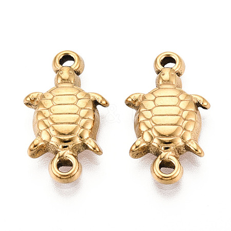 304 Stainless Steel Connector Charms STAS-T065-40G-1