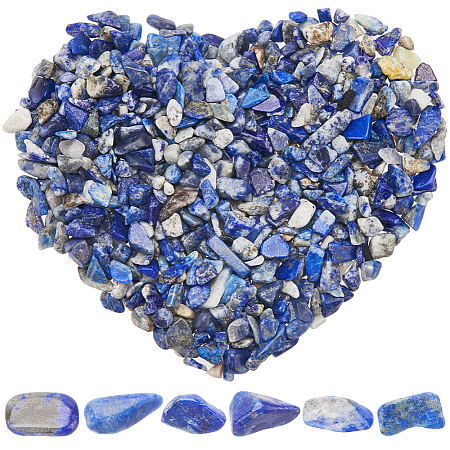500G Natural Lapis Lazuli Chip Beads G-SP0001-07-1