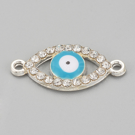Alloy Rhinestone Links connectors ALRI-S170-21S-1