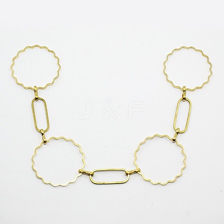 Brass Handmade Chains KK-CK264-C-1