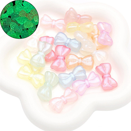 Luminous Glow in the Dark Transparent Acrylic Beads PW-WG1430A-08-1