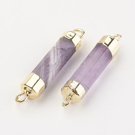 Natural Gemstone Links connectors X-G-F527-11C-1