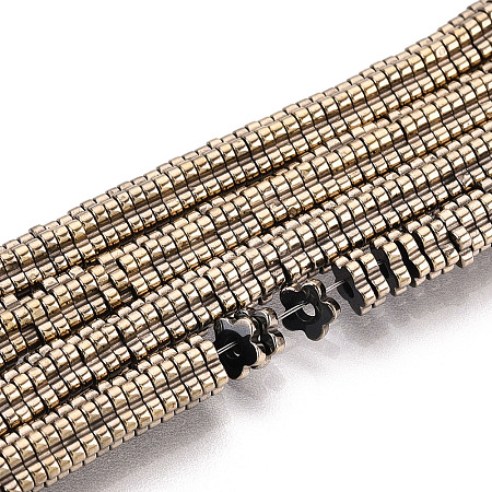 Electroplated Synthetic Non-magnetic Hematite Beads Strands G-T139-63B-1