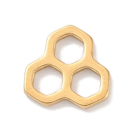 Golden Plated 304 Stainless Steel Charms STAS-K286-03G-G-1