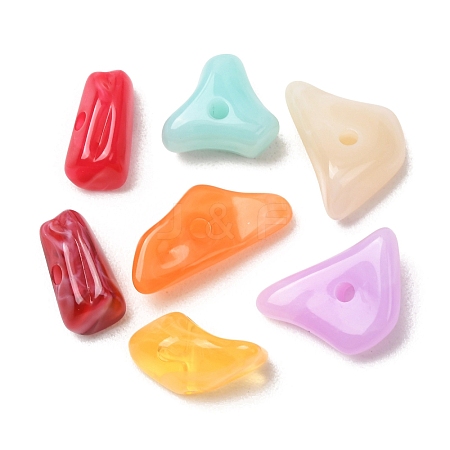 Two-Tone Imitation Gemstone Acrylic Beads AC-CBA7B05-37-1