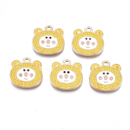 Alloy Enamel Pendants ENAM-N054-74E-1