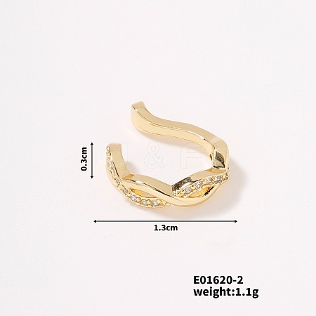 Zircon Earrings Fashionable Delicate Geometric Ear Jewelry XY3247-2-1