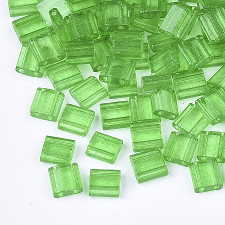 2-Hole Glass Seed Beads LS-SEED-T003-01C-04-1