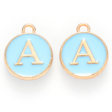Golden Plated Alloy Enamel Charms LS-ENAM-S118-04A-1