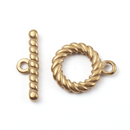 Ion Plating(IP) 304 Stainless Steel Toggle Clasps STAS-D170-03G-1