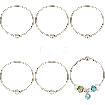 6Pcs Brass European Style Bangle Making PPJ-SC0001-03-1