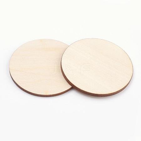 Wood Cabochons WOOD-WH0004-50mm-01-1