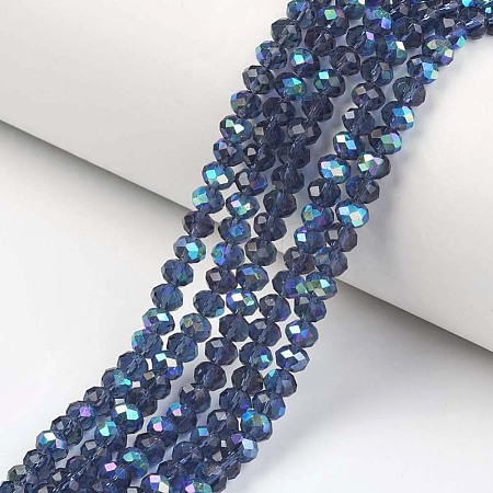 Electroplate Glass Beads Strands EGLA-A034-T8mm-L15-1