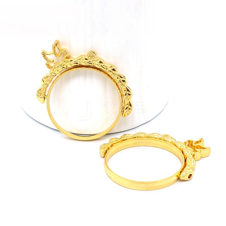 Zinc Alloy Open Back Bezel Pendants(rotatable) PALLOY-WH0076-82G-RS-1