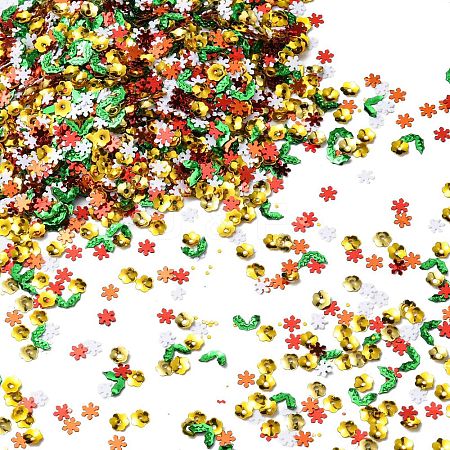Christmas Theme Plastic Sequins Beads KY-C014-09-1