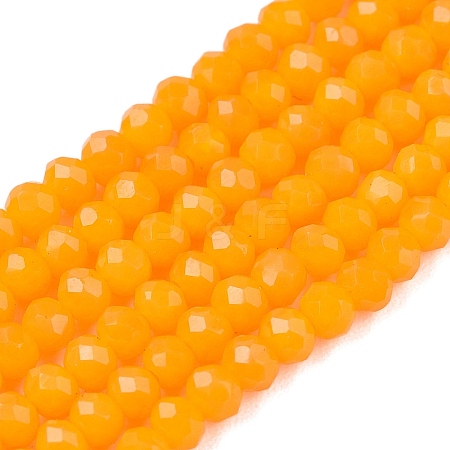 Opaque Solid Color Imitation Jade Glass Beads Strands EGLA-A044-P2mm-D29-1