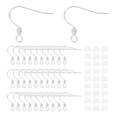 100Pcs 304 Stainless Steel Earring Hooks STAS-UN0036-31-1
