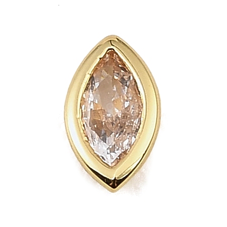 Brass Pave Cubic Zirconia Cabochons CU-CBA30E8-02G-04-1