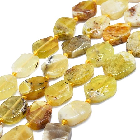 Natural Yellow Opal Beads Strands G-K245-L01-01-1