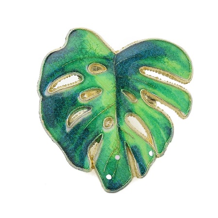 Leaf Enamel Pins JEWB-S040-01C-G-1