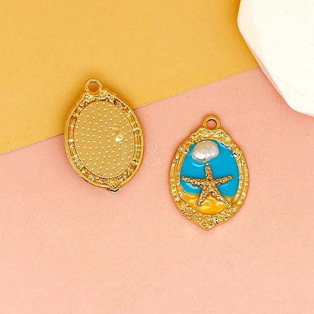 Alloy Enamel Pendants PW-WG4682B-06-1