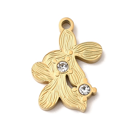 304 Stainless Steel Pendants STAS-K297-02F-G-1