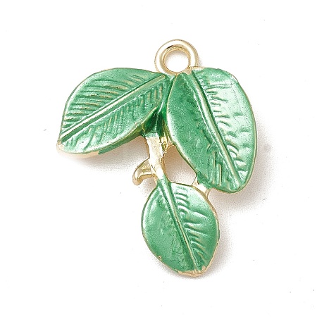 Rack Plating Alloy Enamel Pendants PALLOY-M199-16G-1