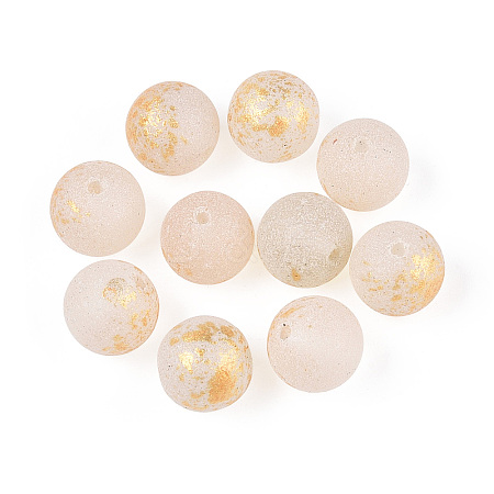 Baking Paint Glass Beads DGLA-N014-8mm-01L-1