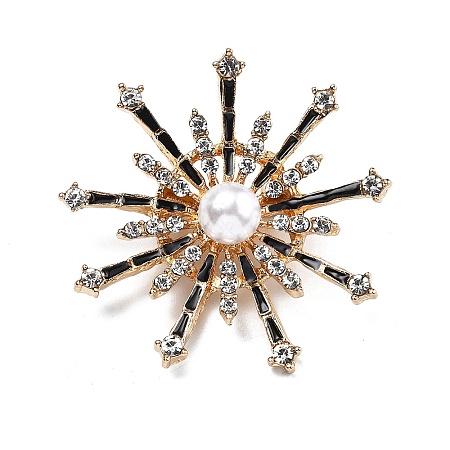 Alloy Rhinestone Brooch for Backpack Clothes JEWB-P046-05A-G-1